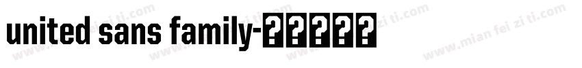 united sans family字体转换